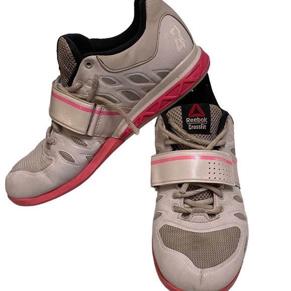 Reebok CF-74 pink and white CrossFit sneakers lifting - Picture 1 of 8